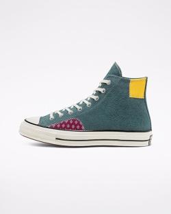 Converse, Tenisi Inalti Barbati Twisted Prep Chuck 70 JXGEO2041, Verzi